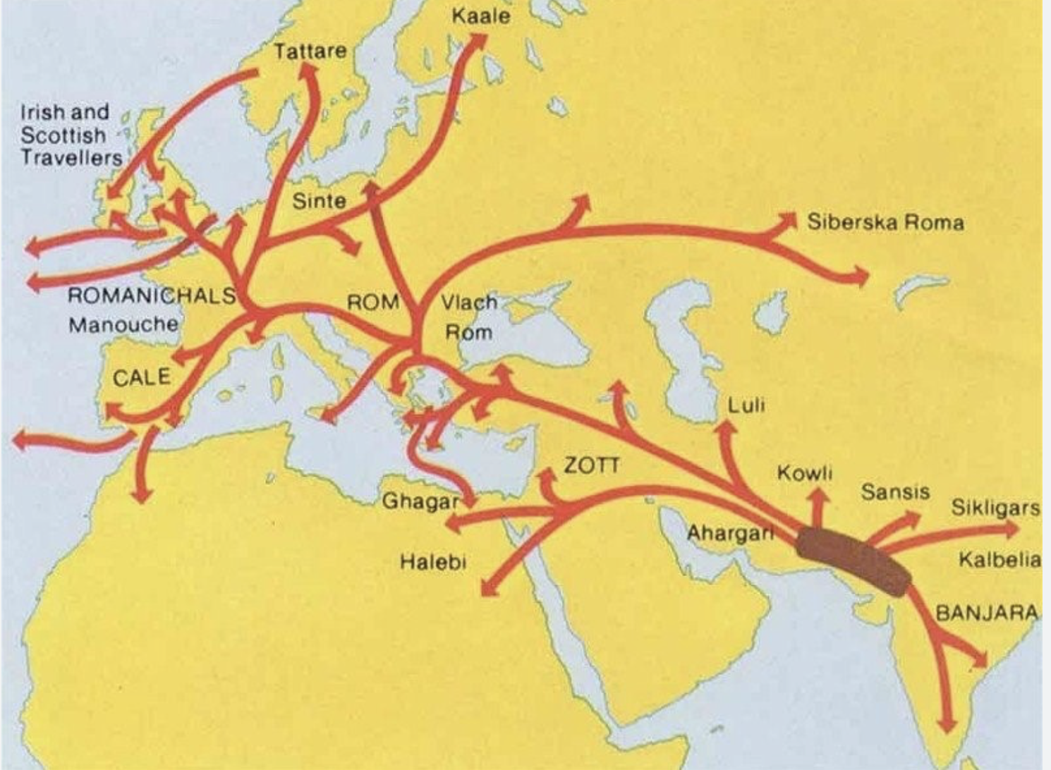 Roma van oost naar west
